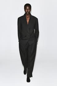 COS Contrast-Lined Double-Breasted Blazer