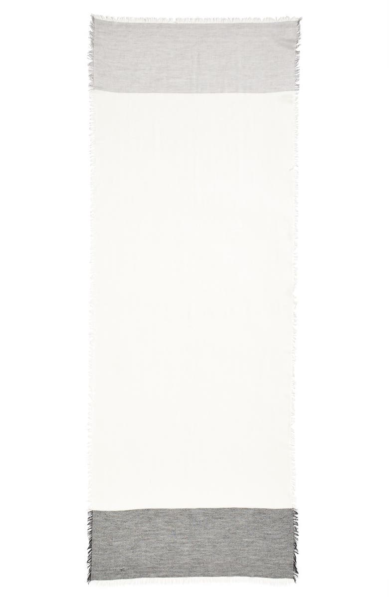 Nordstrom Colorblock Cashmere & Silk Scarf, Alternate, color, 