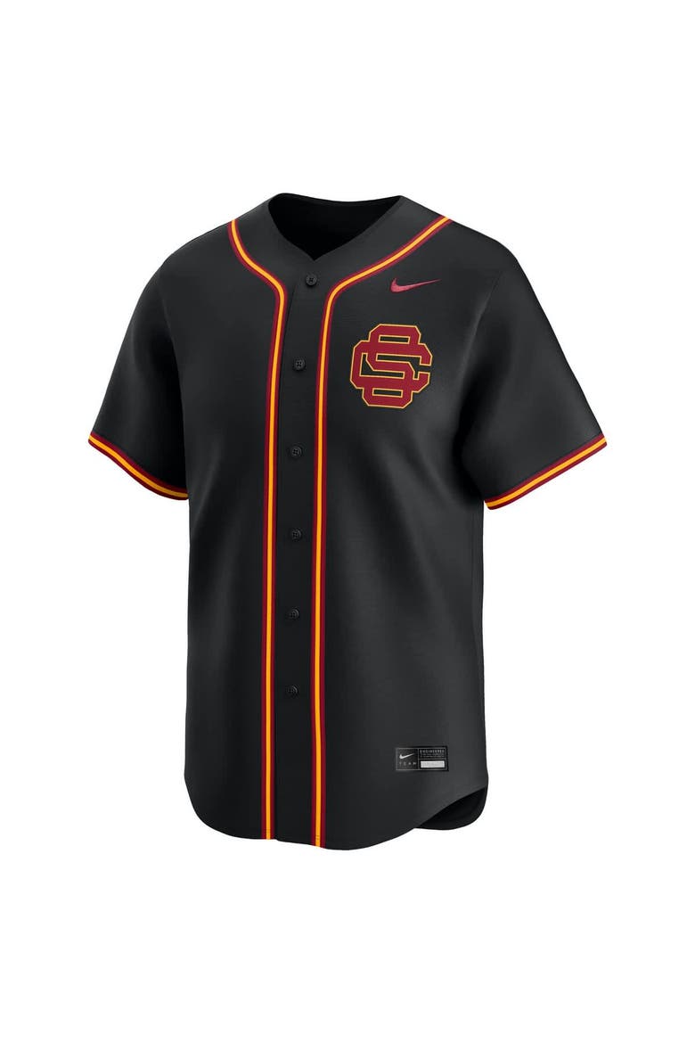 Men's Nike Black USC Trojans College Limited Baseball Jersey, Alternate, color, Black