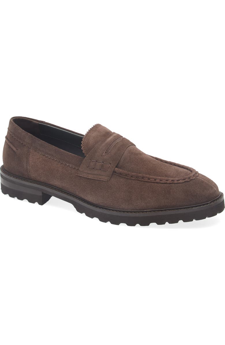 Steve Madden Merced Penny Loafer, Main, color, Chocolate