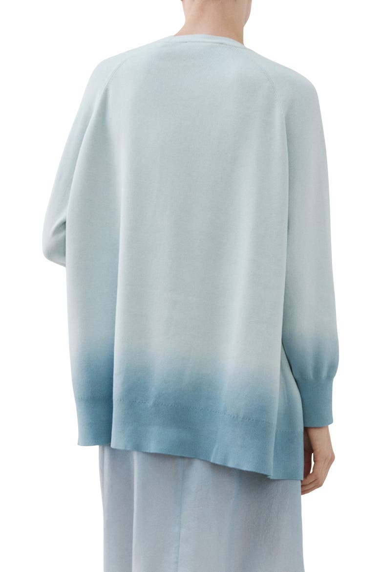 Ombré Cotton Lounge Cardigan, Alternate, color, BLUE