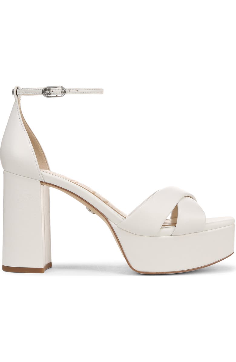Sam Edelman Jullian Ankle Strap Platform Sandal, Alternate, color, Bright White
