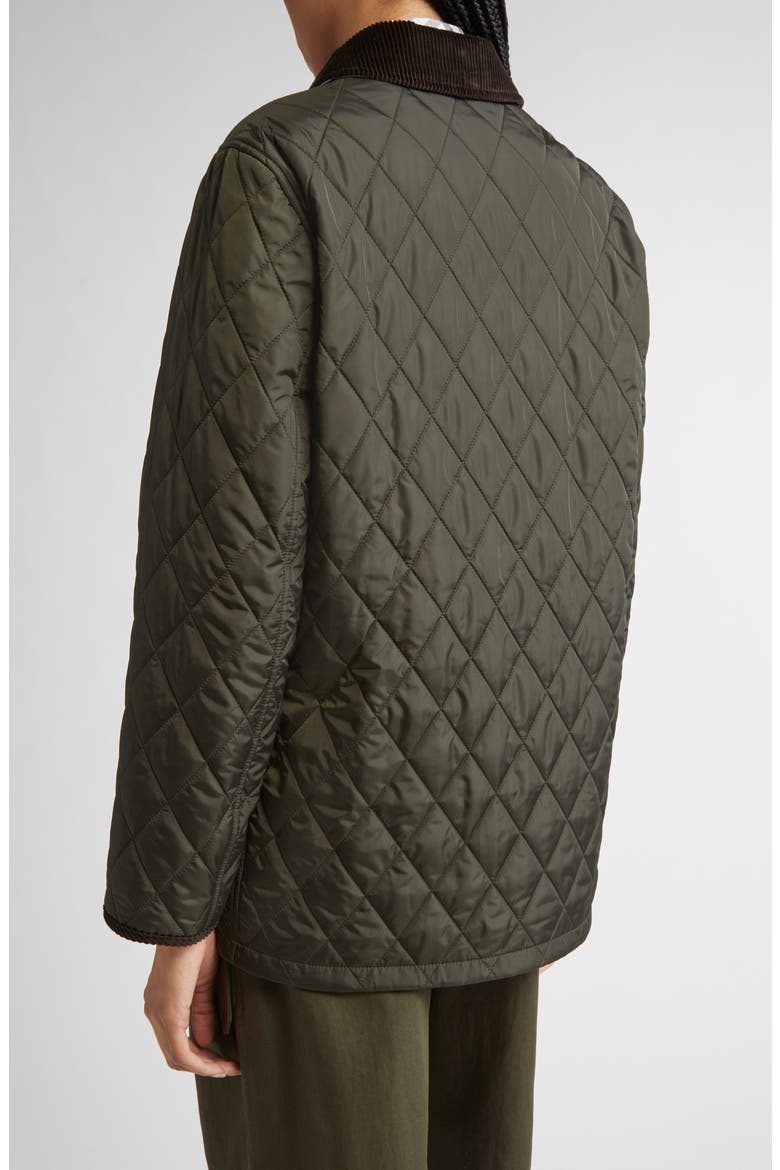 Quilted Nylon Coat, Alternate, color, SHALE/ BRUSH IP CHECK
