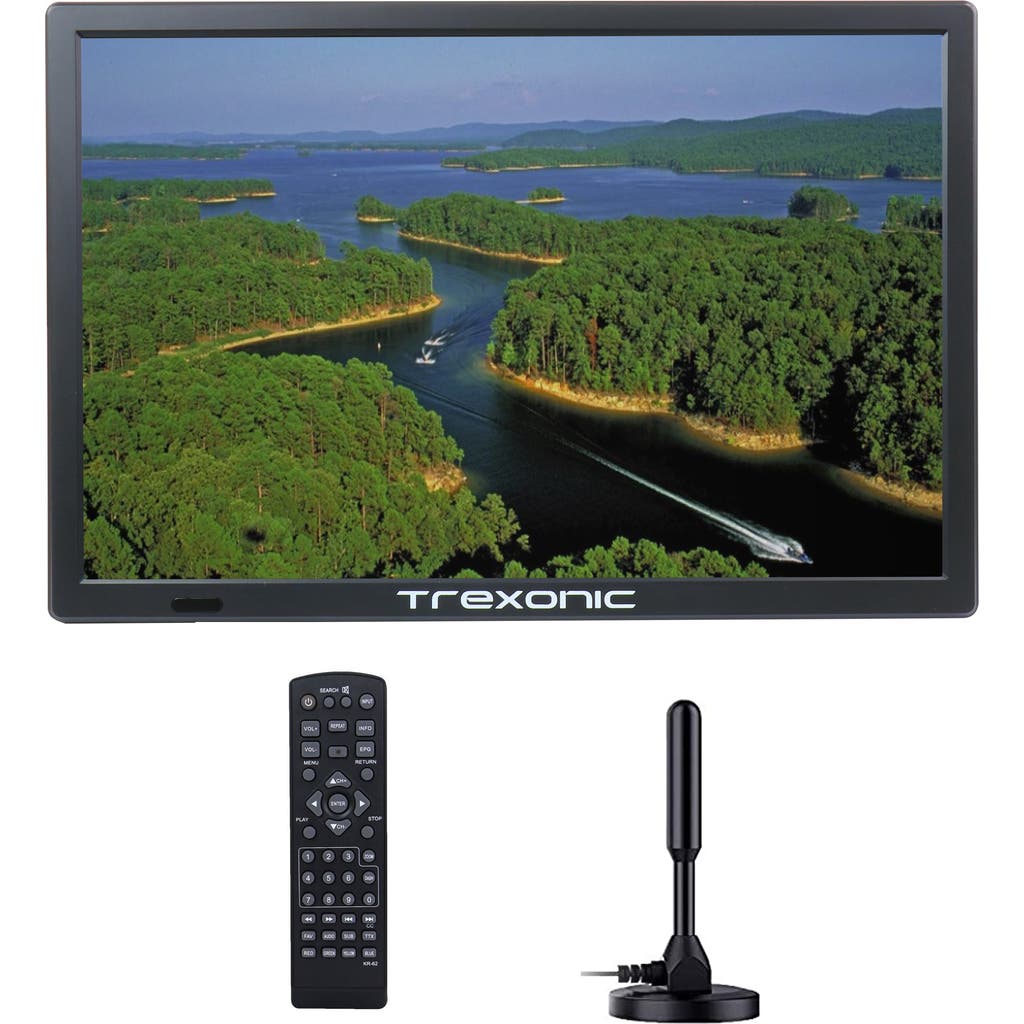 Trexonic Portable Rechargeable 15.4 Inch LED TV in Black at Nordstrom