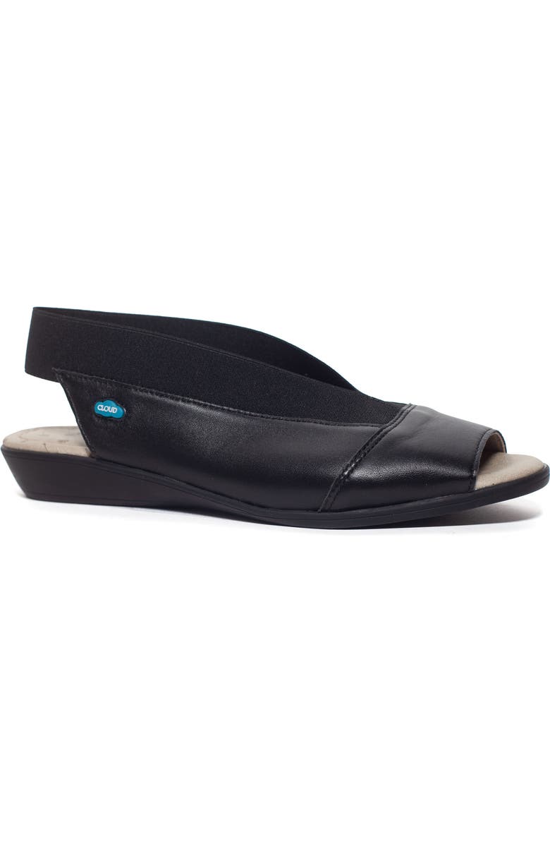 CLOUD Caliber Peep Toe Flat, Main, color,