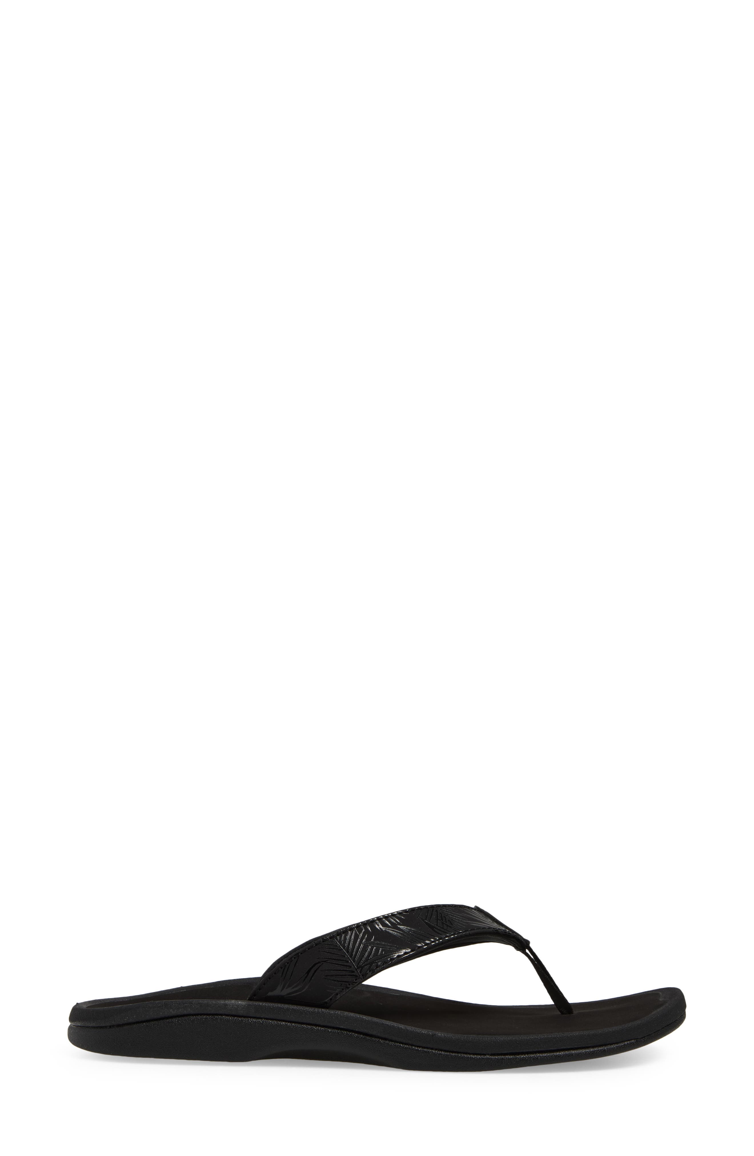 Ohana Flip Flop, Alternate, color, BLACK/PALM