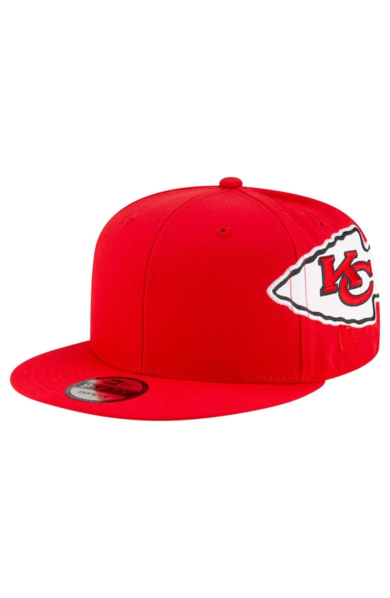 New Era Men's New Era Red Kansas City Chiefs Helmet 9FIFTY Snapback Hat, Main, color, Red