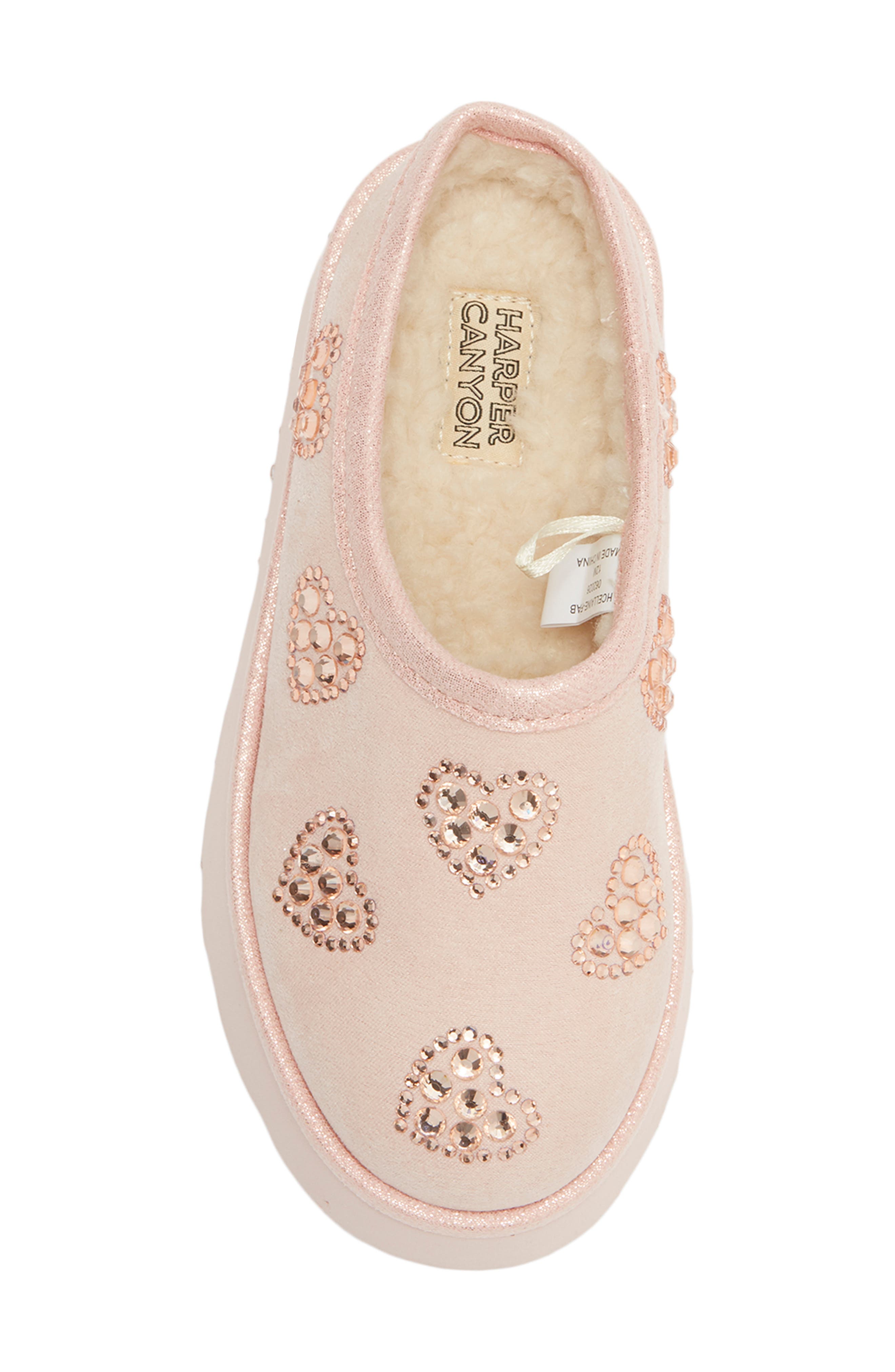 Kids' Ellaine Heart Platform Slipper, Alternate, color, PINK LIGHT