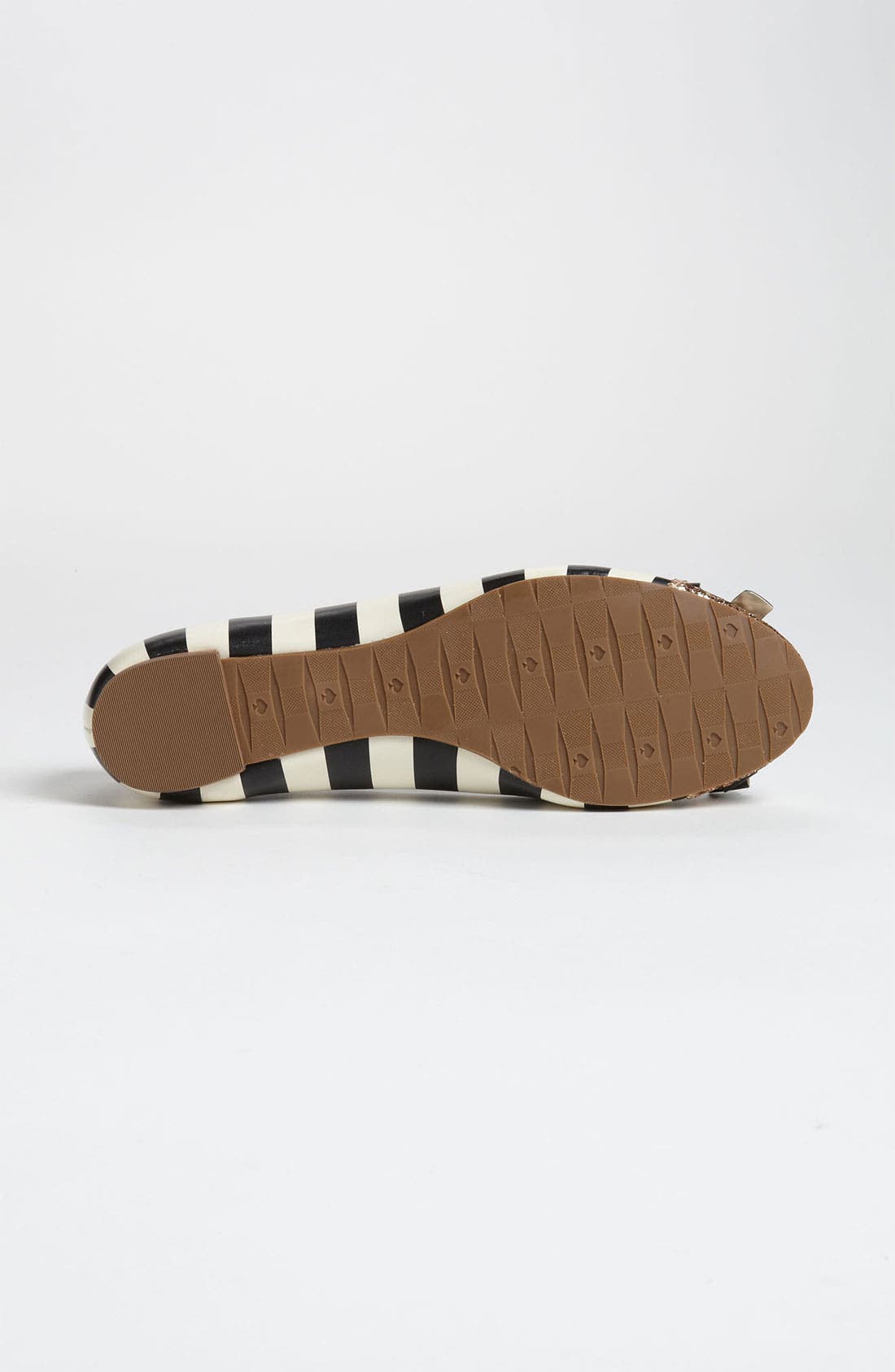 'trixie' flat, Alternate, color, BLACK/ CREAM STRIPE