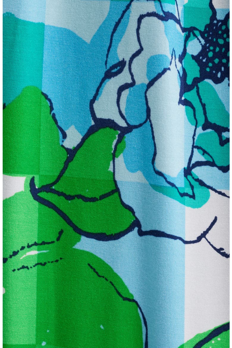 Keenan Floral Maxi Dress, Alternate, color, CAPRI BLUE ROUSSEAUS ROSES