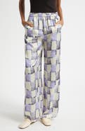 Emporio Armani Check Satin Pants