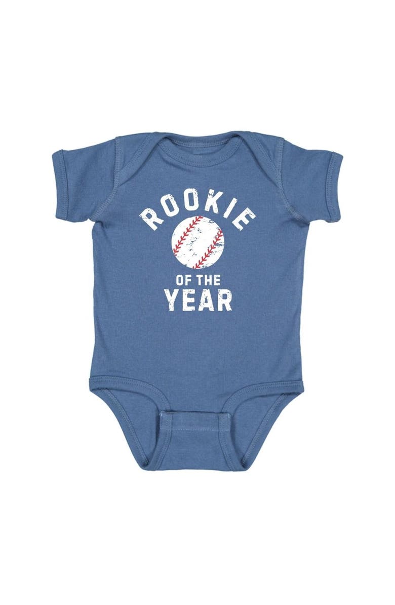 Sweet Wink Rookie of the Year Short Sleeve Bodysuit, Main, color, Indigo