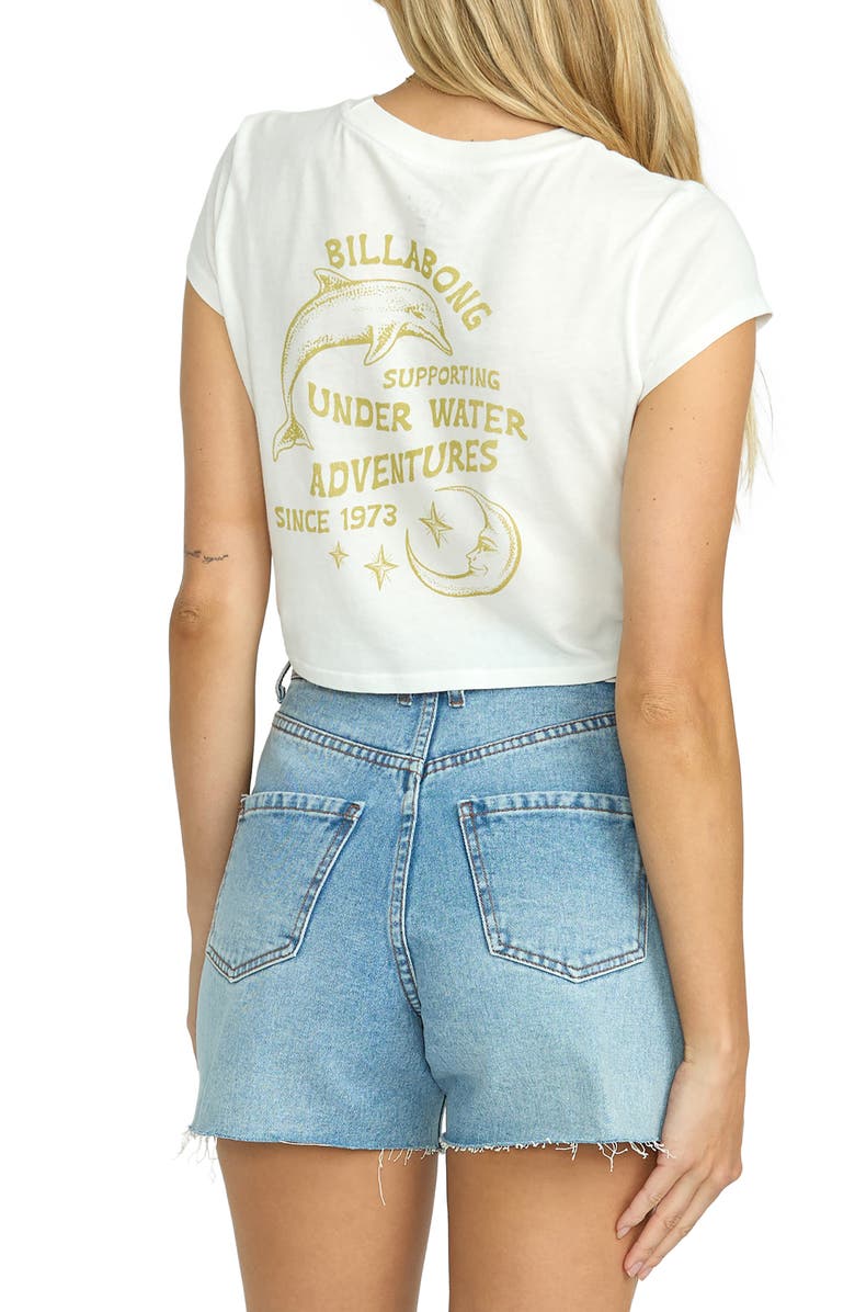 Billabong Sunshine Surf Cotton Graphic Baby Tee, Alternate, color, Salt Crystal