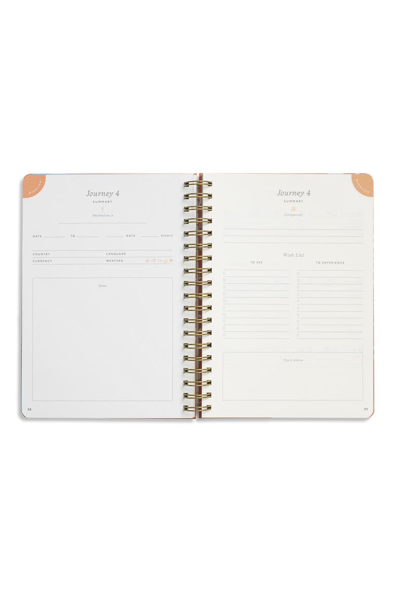 Over the Hills B5 Spiral Travel Journal, Alternate, color, NO COLOR