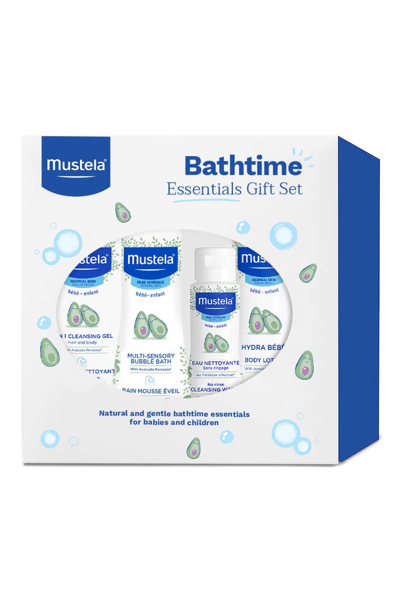 Bathtime Essentials Gift Set, Main, color, WHITE