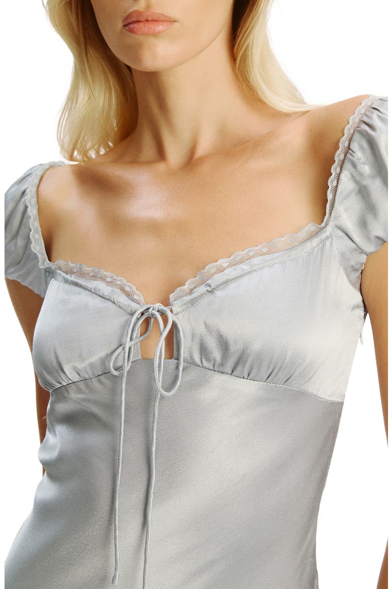 Stasia Satin Slipdress, Alternate, color, DUSTY BLUE