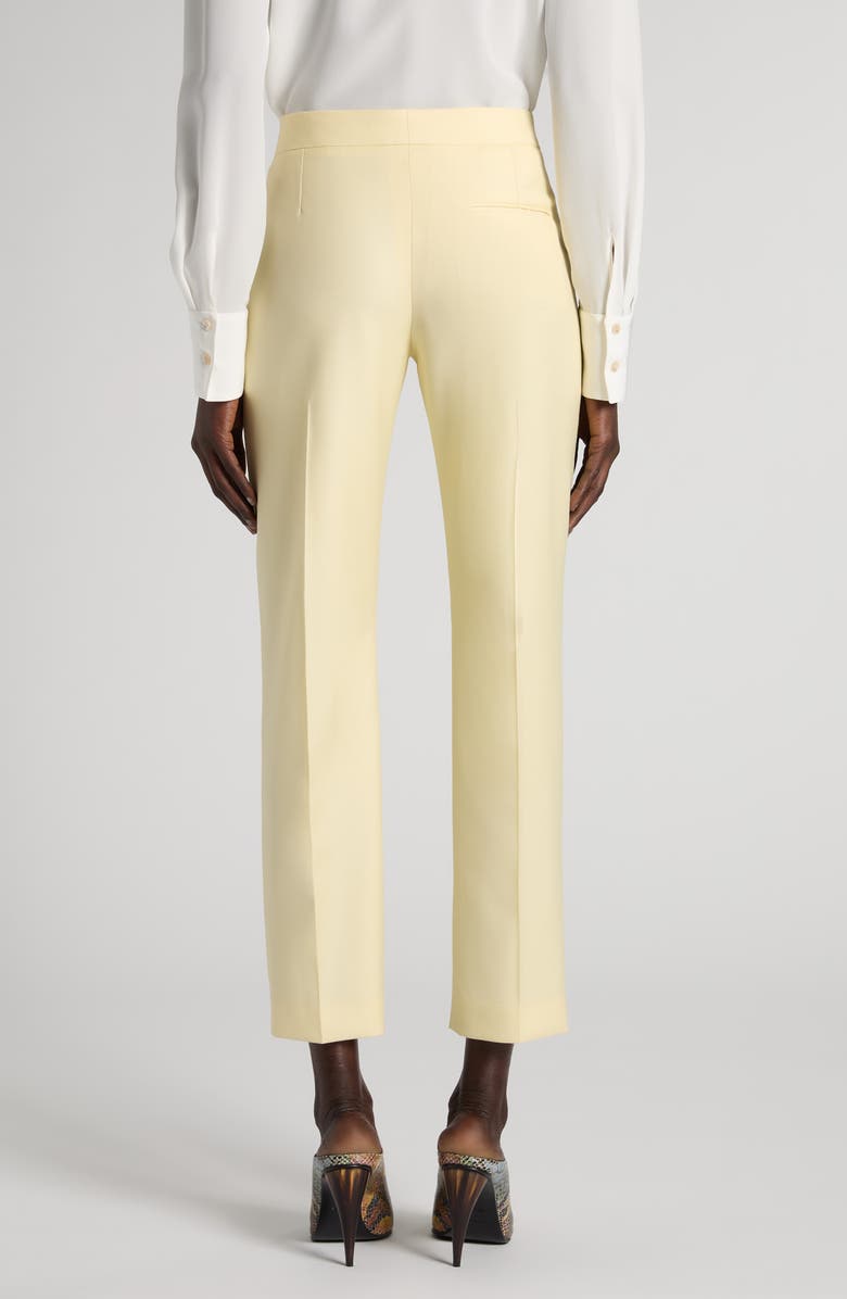 McQueen Wool Gabardine Ankle Cigarette Pants, Alternate, color, Sherbet