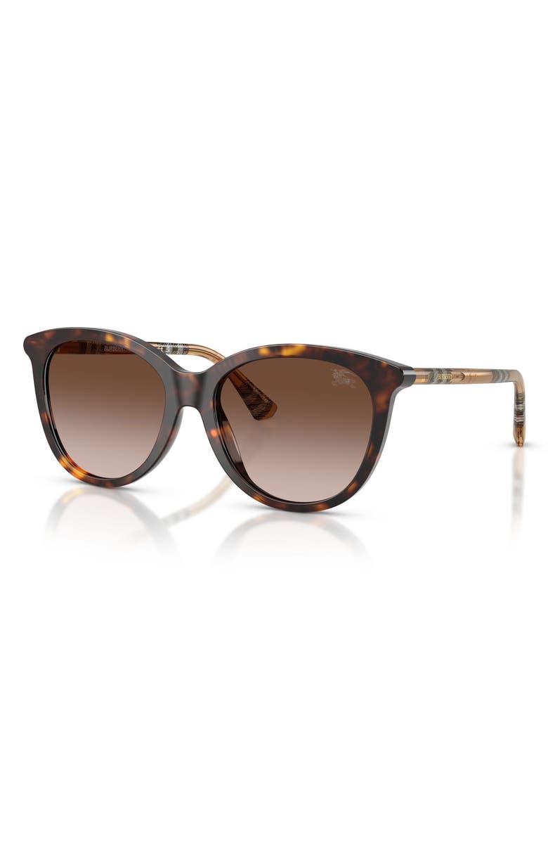 Burberry 55mm Phantos Sunglasses, Alternate, color, Dark Havana / Brown Gradient