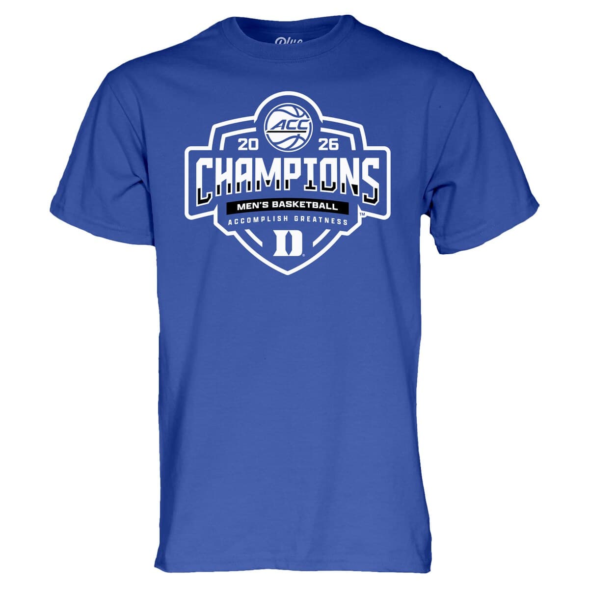 Unisex Blue 84 Royal Duke Blue Devils 2026 ACC Men's Basketball Tournament Champions Locker Room T-Shirt - image 2