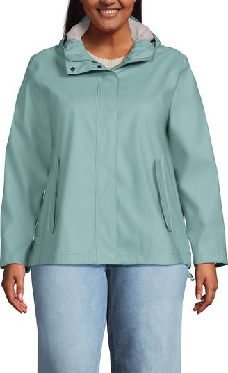 Lands' End Plus Size Squall Waterproof Rain Slicker Jacket | Nordstrom
