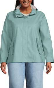 Lands' End Squall Waterproof Rain Slicker Jacket