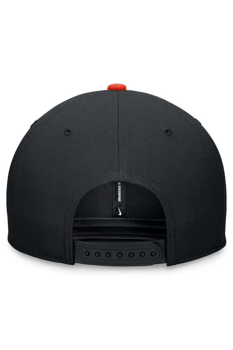 Men's Nike Black/Orange San Francisco Giants Evergreen Two-Tone Snapback Hat, Alternate, color, Black