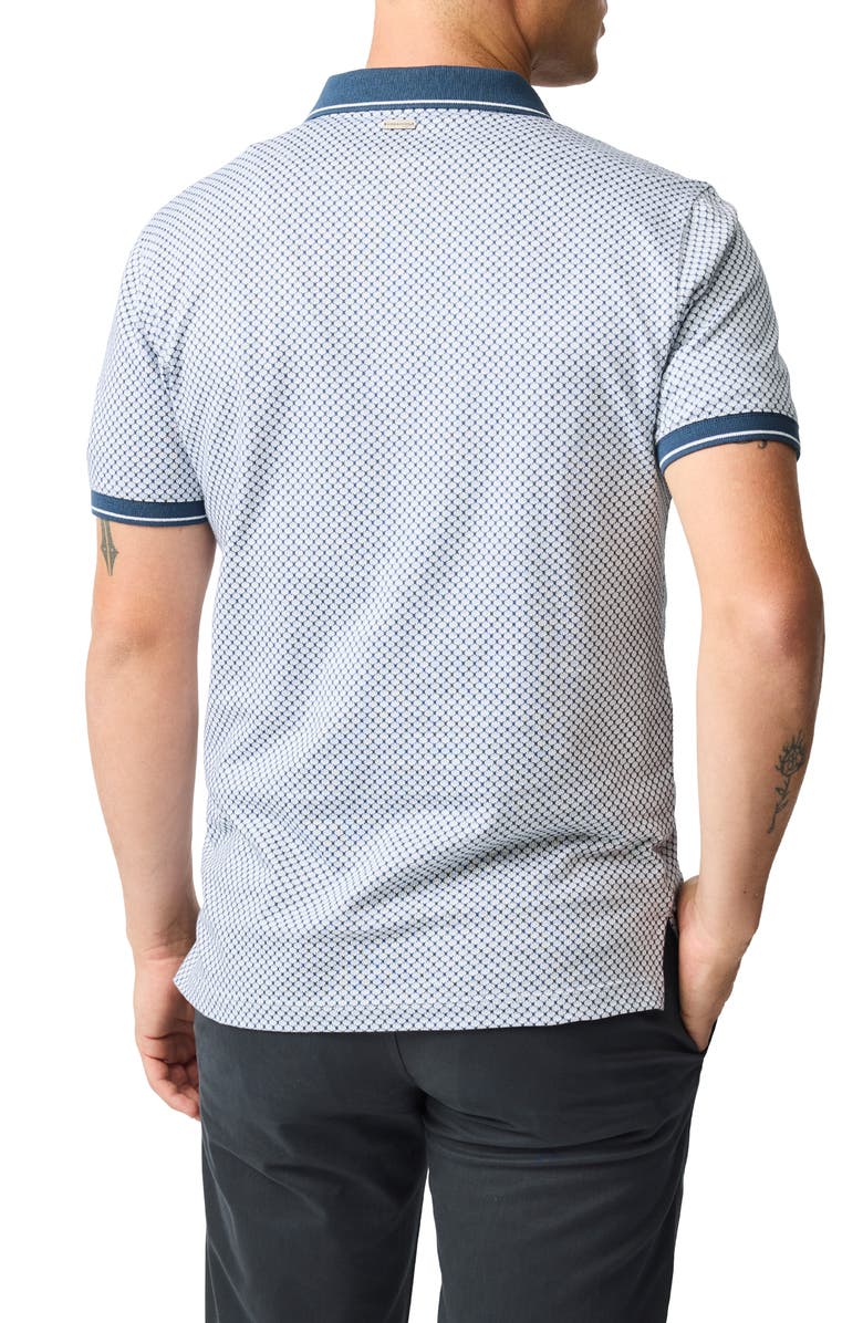 Rodd & Gunn Lynden Sports Fit Geo Jacquard Cotton Polo, Alternate, color, 