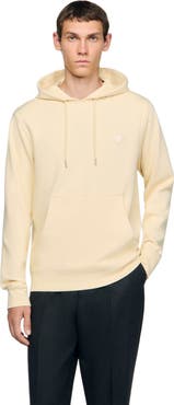 SANDRO Heart patch hooded sweatshirt