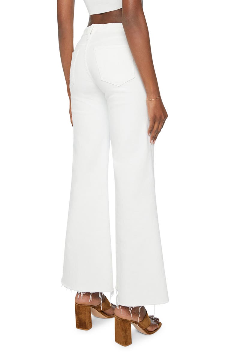 MOTHER Roller Frayed Hem Wide Leg Jeans, Alternate, color, Fairest Of Them All
