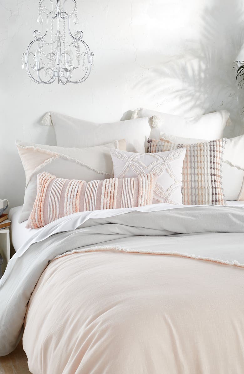 Peri Home Colorblock Fringe Comforter & Sham Set, Alternate, color, Multi