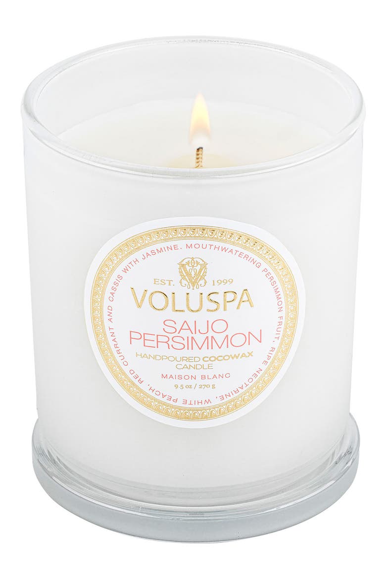 Saijo Persimmon Boxed Classic Candle, Alternate, color, SAIJO PERSIMMON
