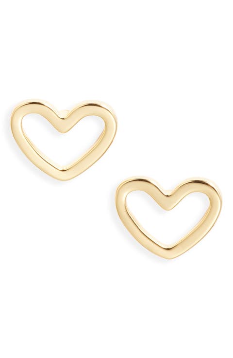 Classic Heart Stud Earrings