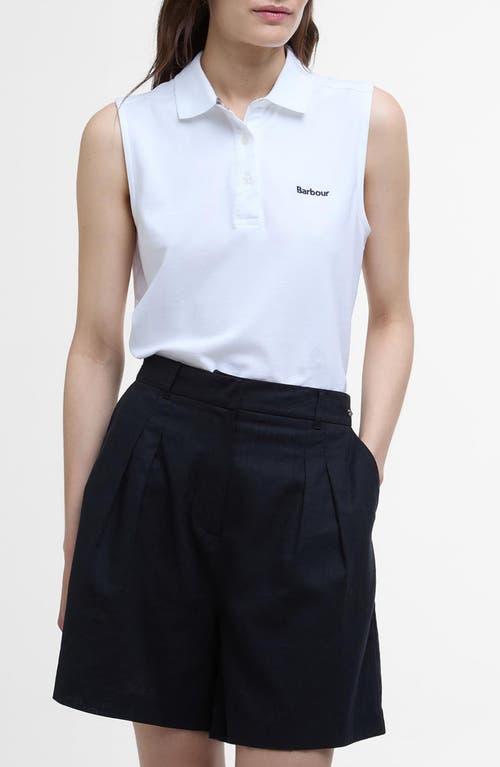 BARBOUR BARBOUR BOWFORD SLEEVELESS COTTON POLO SHIRT