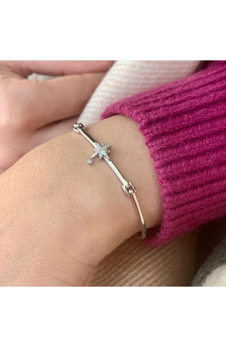 LuvMyJewelry Supernova Diamond Bangle Bracelet, Alternate, color, 