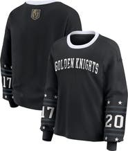 WEAR by Erin Andrews Women's WEAR by Erin Andrews Black Vegas Golden Knights Long-Sleeve Sport T-Shirt