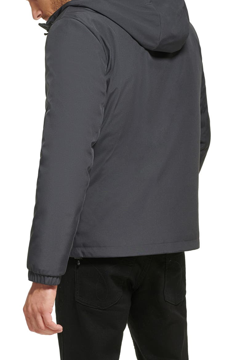 Water Resistant Hooded Jacket, Alternate, color, IRON