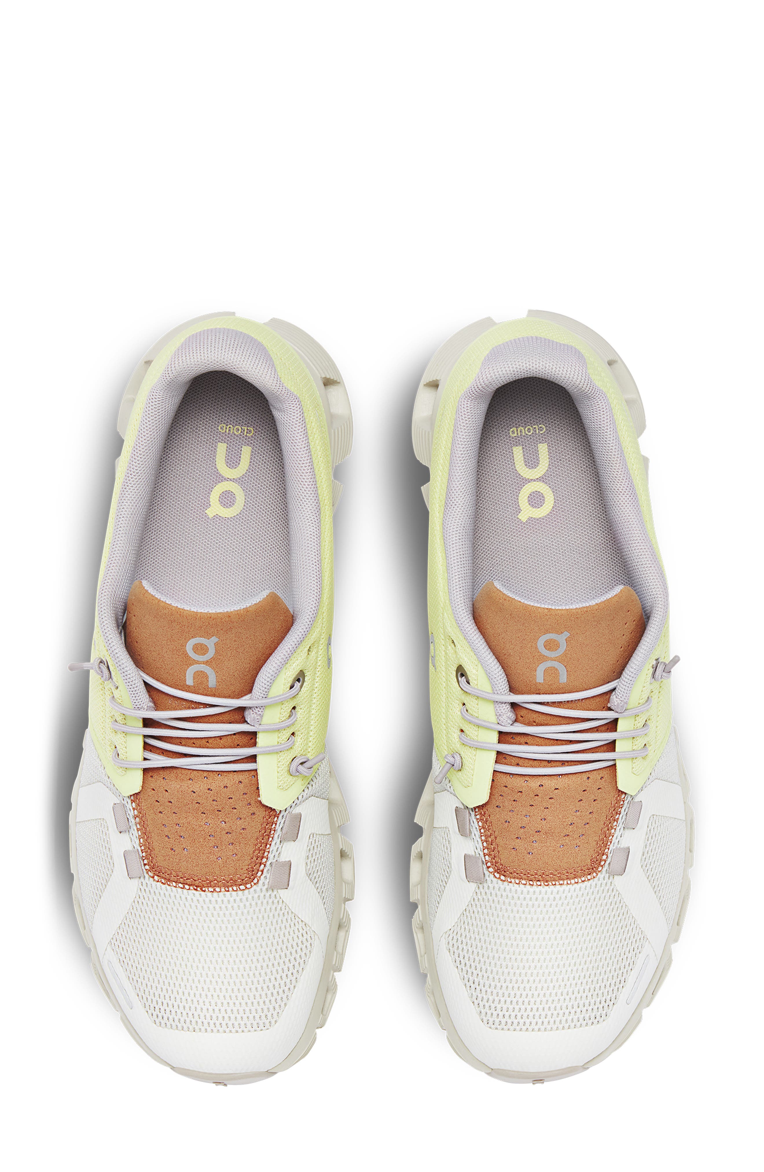 On Cloud 5 Running Shoe, Alternate, color, Hay/Ice