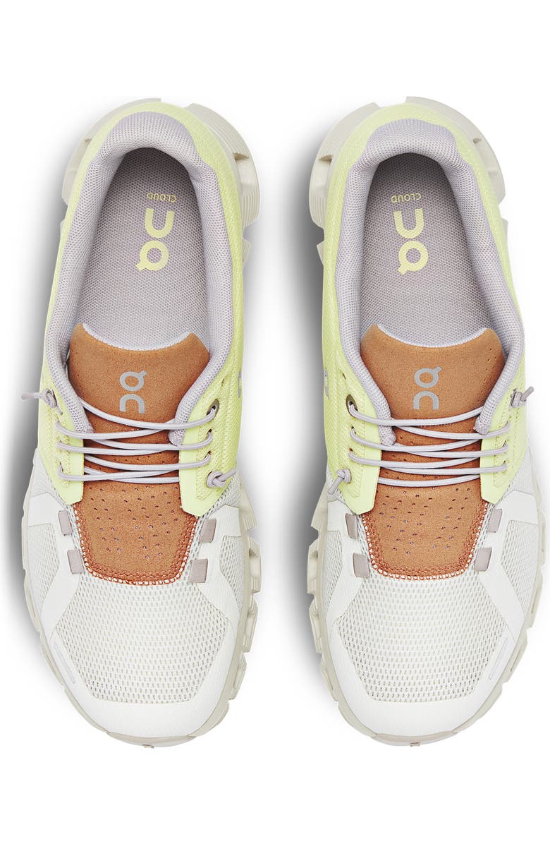 On Cloud 5 Running Shoe, Alternate, color, Hay/Ice