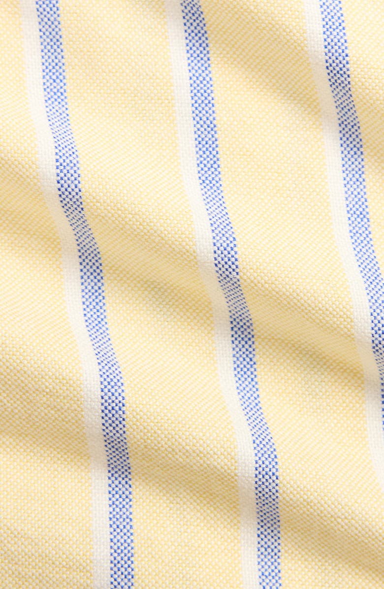 Ralph Lauren Stripe Cotton Button-Up Shirt & Shorts Set, Alternate, color, Yellow Blue Multi