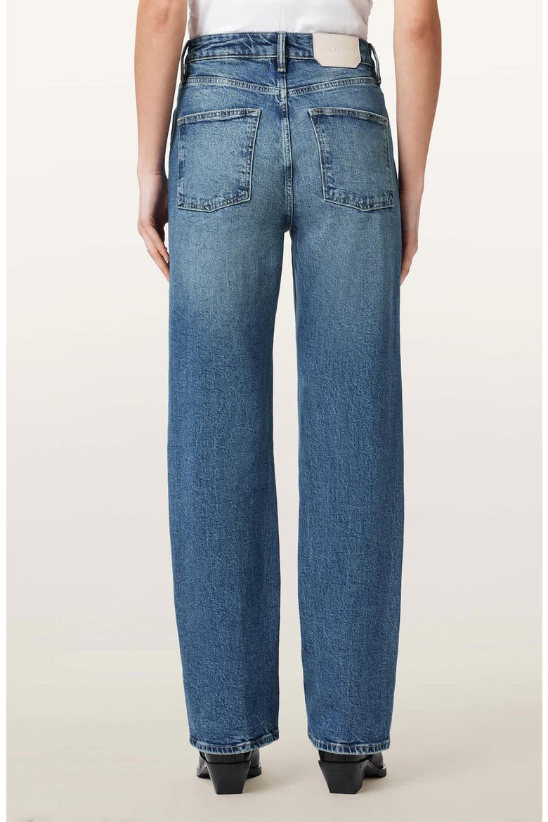 Ida High Waist Straight Leg Jeans, Alternate, color, MID INDIGO