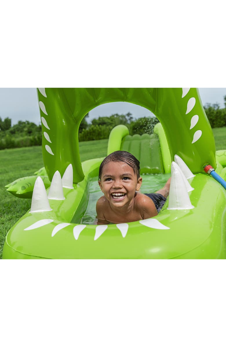 H2OGO! Inflatable Water Play Center & Pool, Later Gator, Alternate, color, Green