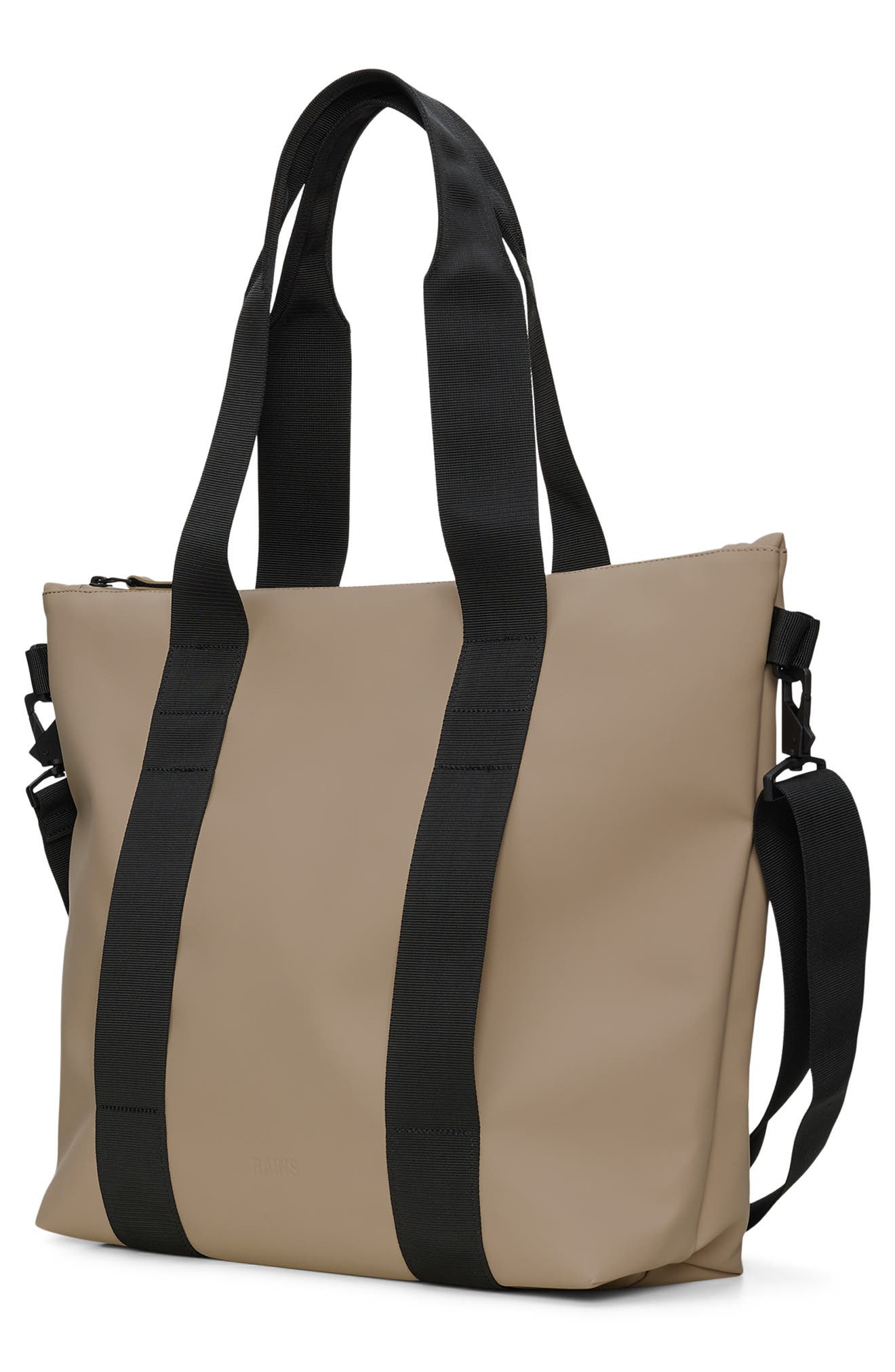 Rains Waterproof Mini Tote Bag, Alternate, color, Beige