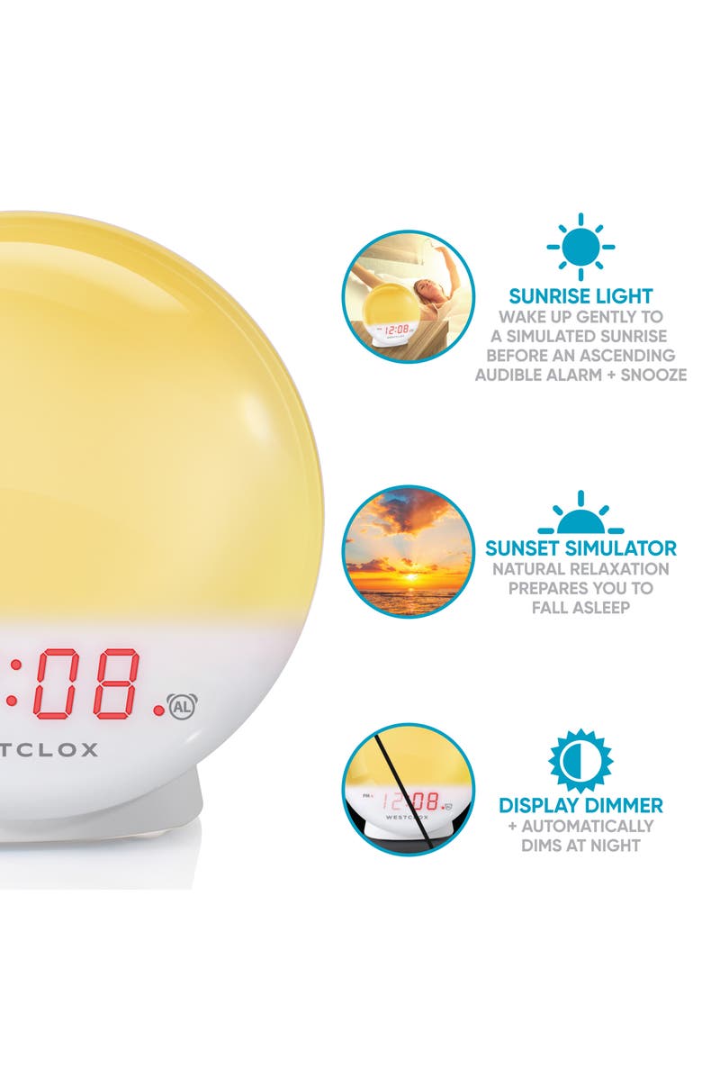 Westclox Sunrise Simulator Alarm Clock, Alternate, color, 