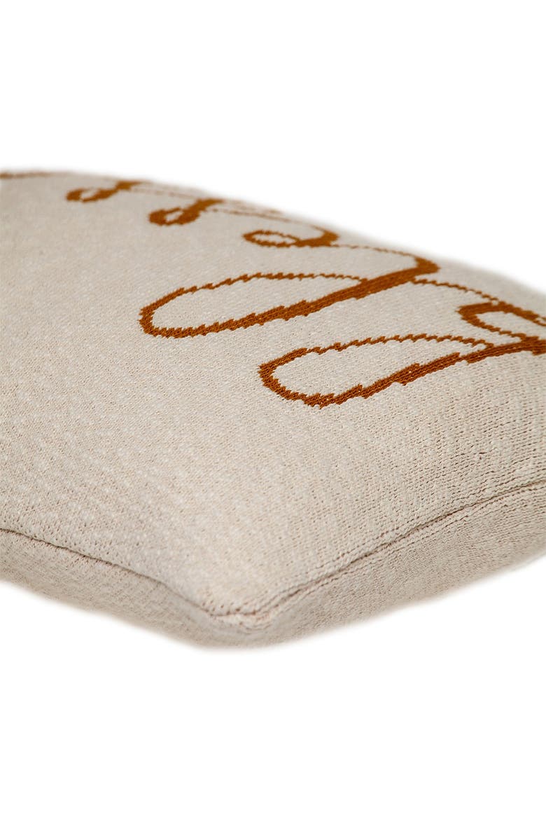 PARKLAND COLLECTION Blessed Transitional Beige Throw Pillow, Alternate, color, Beige