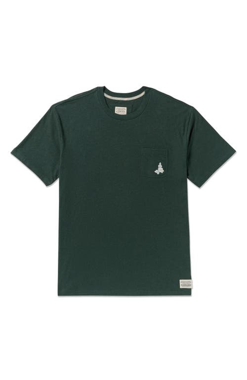 Billabong Austin Garage Cotton & Hemp T-shirt In Green