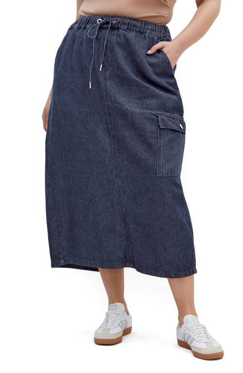 CITY CHIC CITY CHIC ALEXIS TIE WAIST DENIM SKIRT 