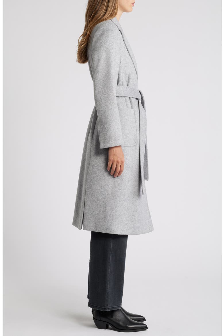 Wrap Coat, Alternate, color, HEATHER GREY