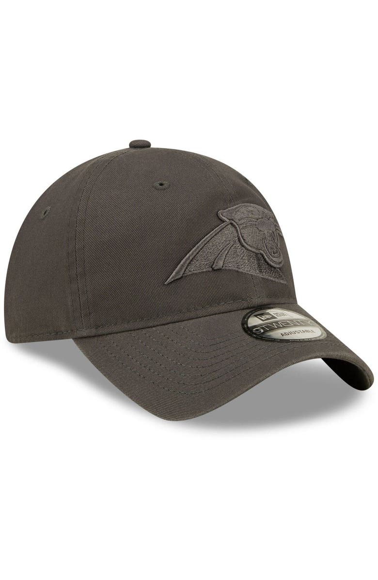 New Era Men's New Era Graphite Carolina Panthers Core Classic 2.0 Tonal 9TWENTY Adjustable Hat, Alternate, color,