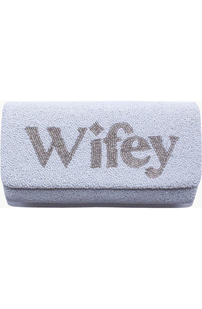 Island to East Side Wifey Medium Structured Bag, Main, color, White/Gold