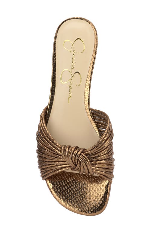 Jessica Simpson Dydra Slide Sandal In Bronze